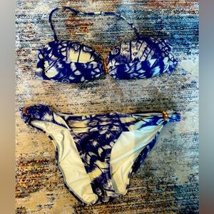 Vix purple white bikini size large